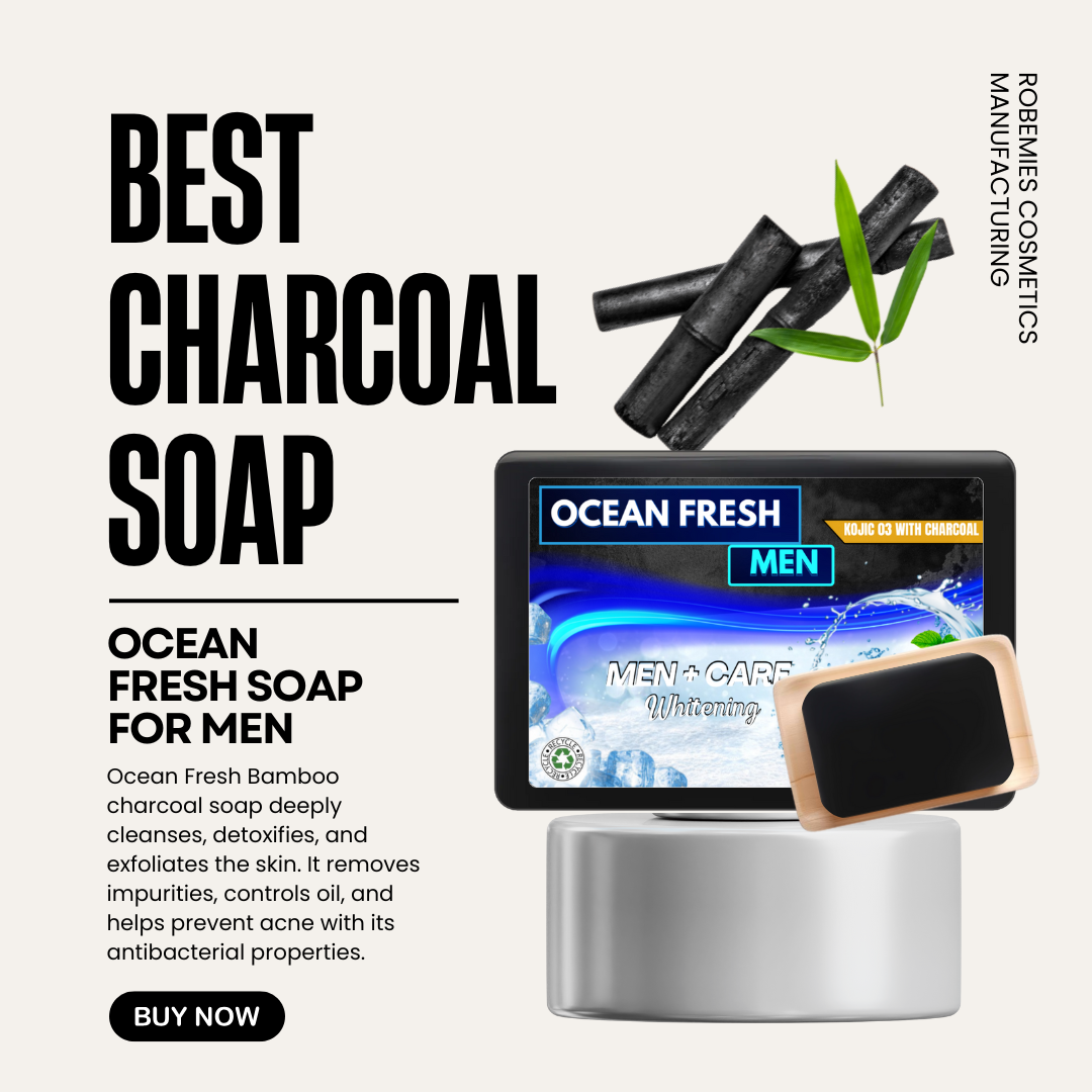 Ocean Fresh Kojic 03 with Bamboo Charcoal Soap for Men 145g